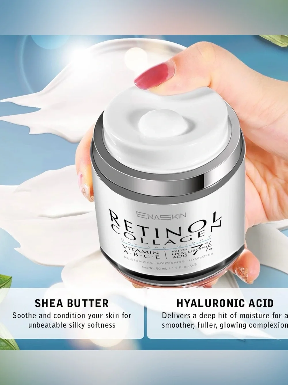 ENASKIN Retinol & Collagen Day and Night Cream 1.7 fl oz ~ New in Box